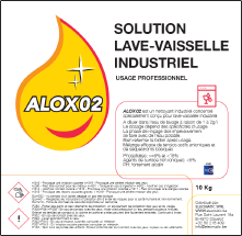 etiquette alox02 detergent